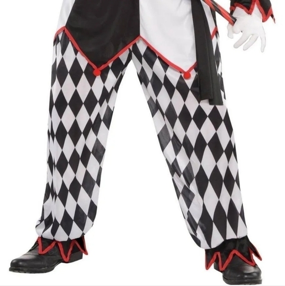 Kids Sinister Jester Halloween Costume Size Large - Picture 3 of 9